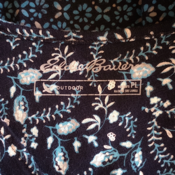 Eddie Bauer▪️Outdoor V-Neck Floral Cotton Sleeveless Dress - Picture 5 of 6